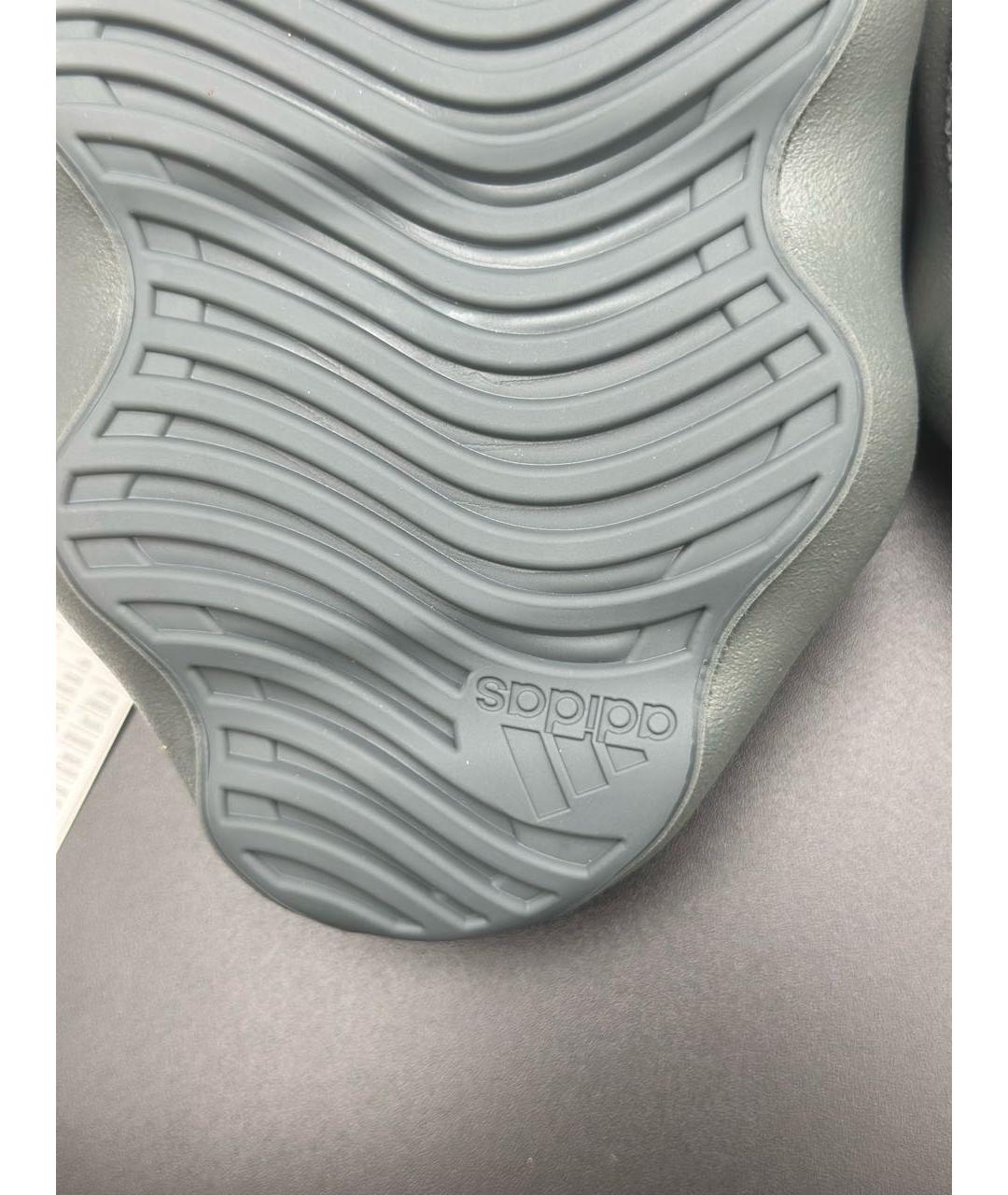 ADIDAS YEEZY Антрацитовые текстильные кроссовки, фото 4