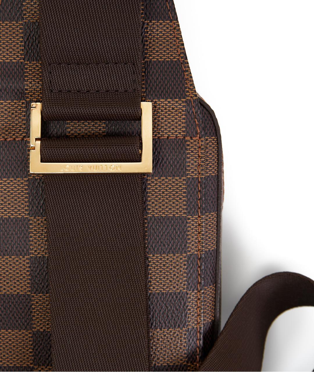 LOUIS VUITTON Коричневая кожаная сумка на плечо, фото 6