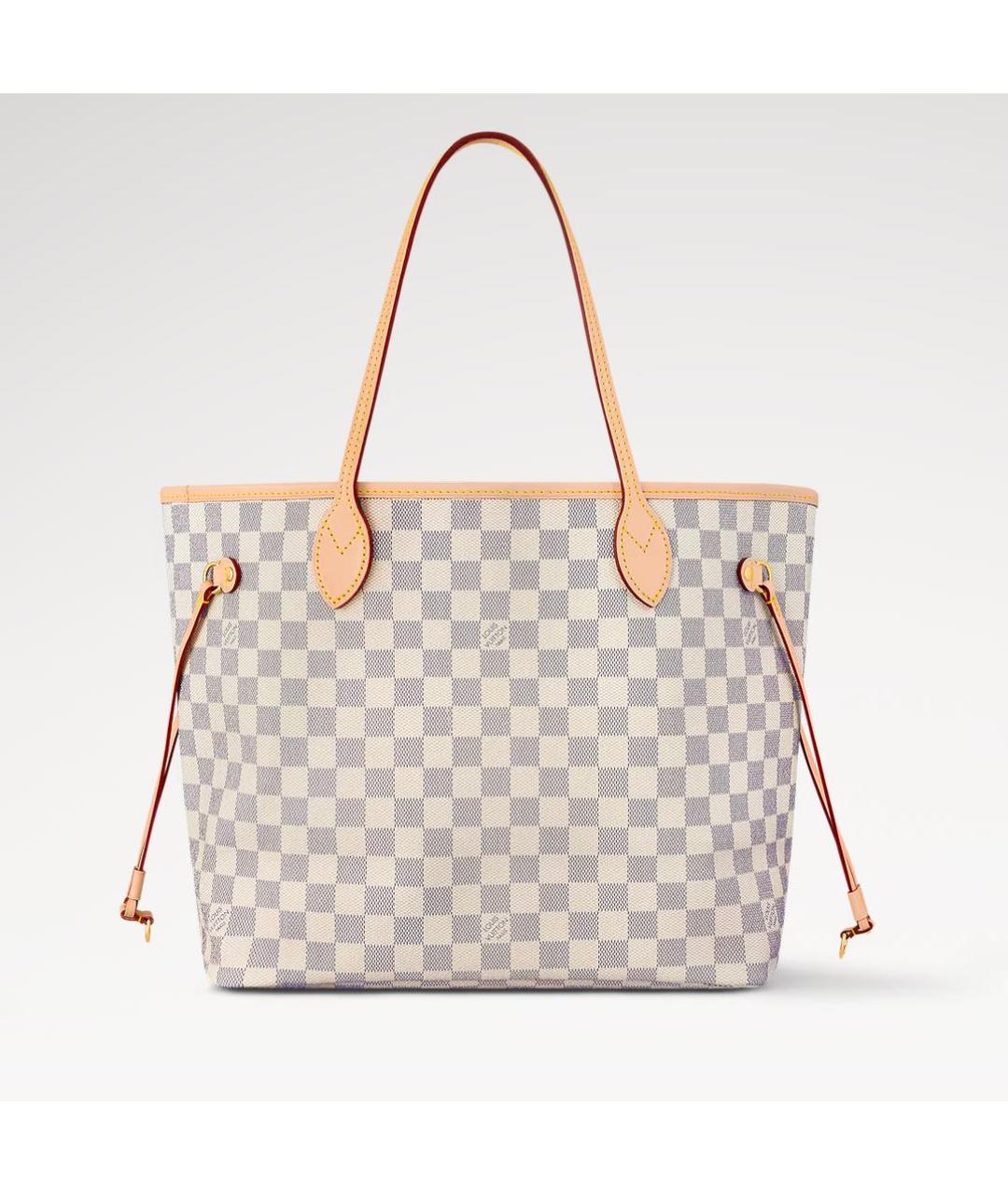 LOUIS VUITTON Белая сумка тоут из искусственной кожи, фото 5