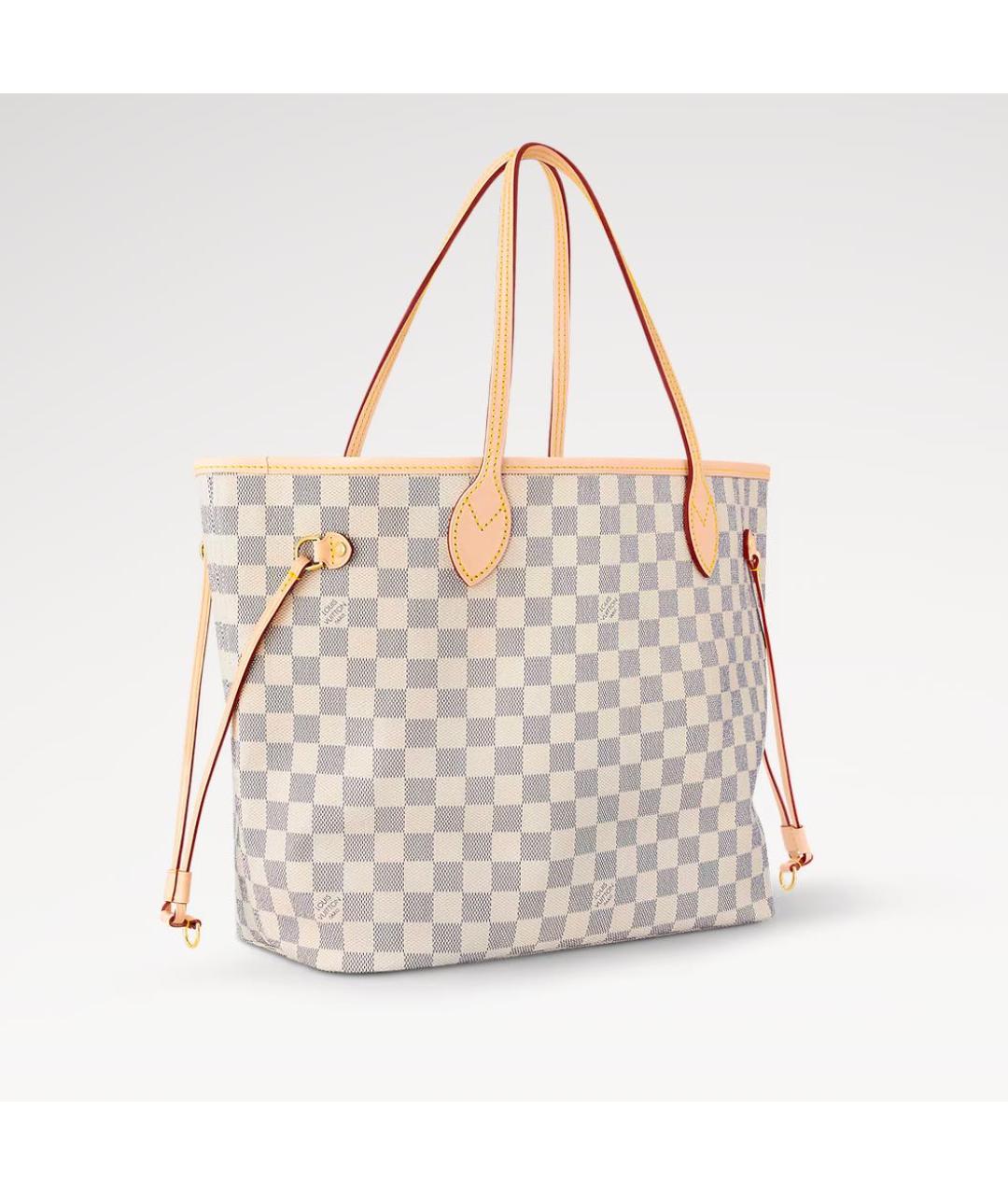 LOUIS VUITTON Белая сумка тоут из искусственной кожи, фото 2
