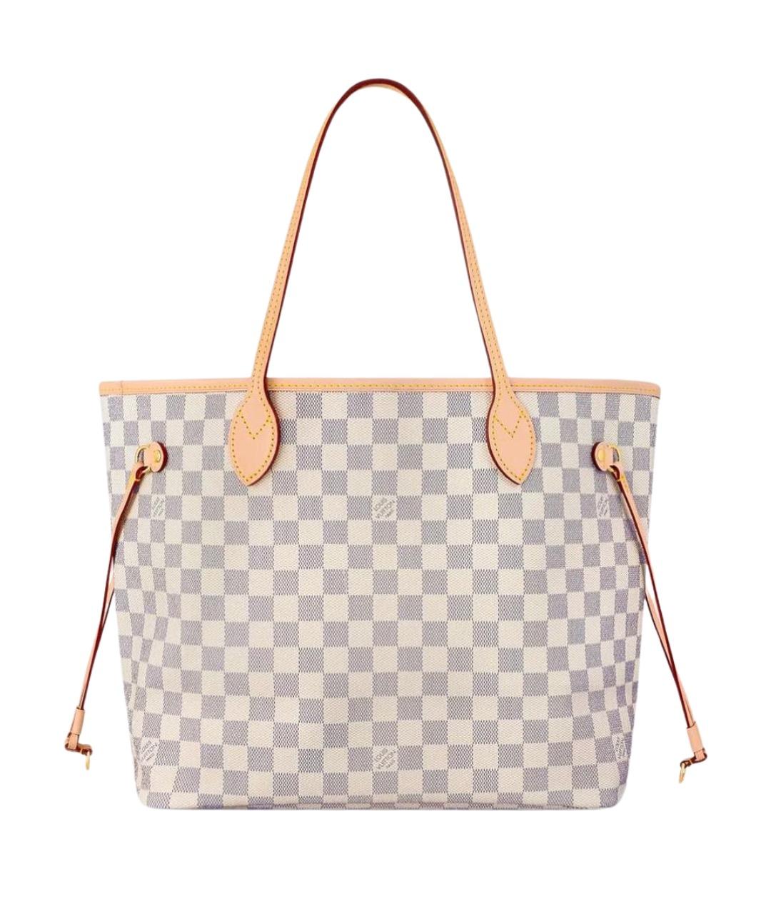 LOUIS VUITTON Белая сумка тоут из искусственной кожи, фото 1