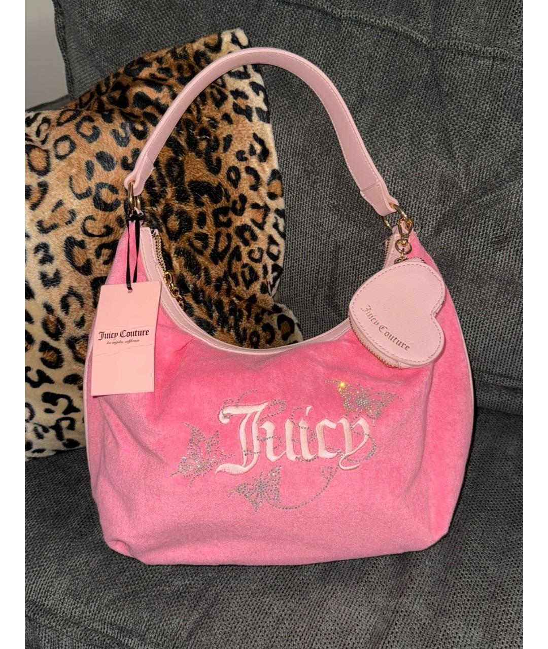 JUICY COUTURE Розовая сумка с короткими ручками, фото 5
