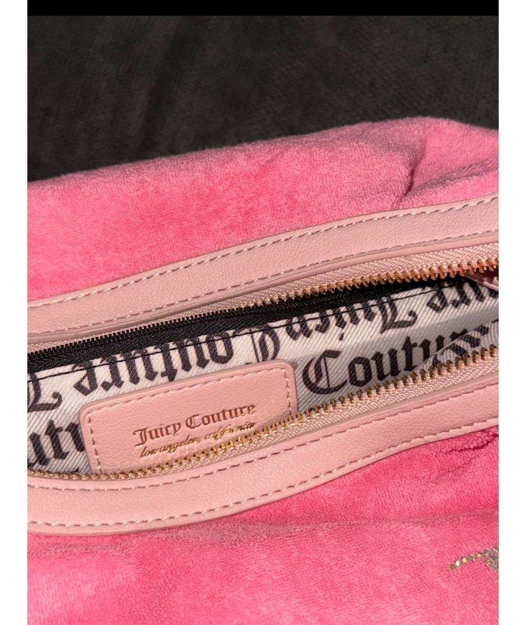 JUICY COUTURE Розовая сумка с короткими ручками, фото 3