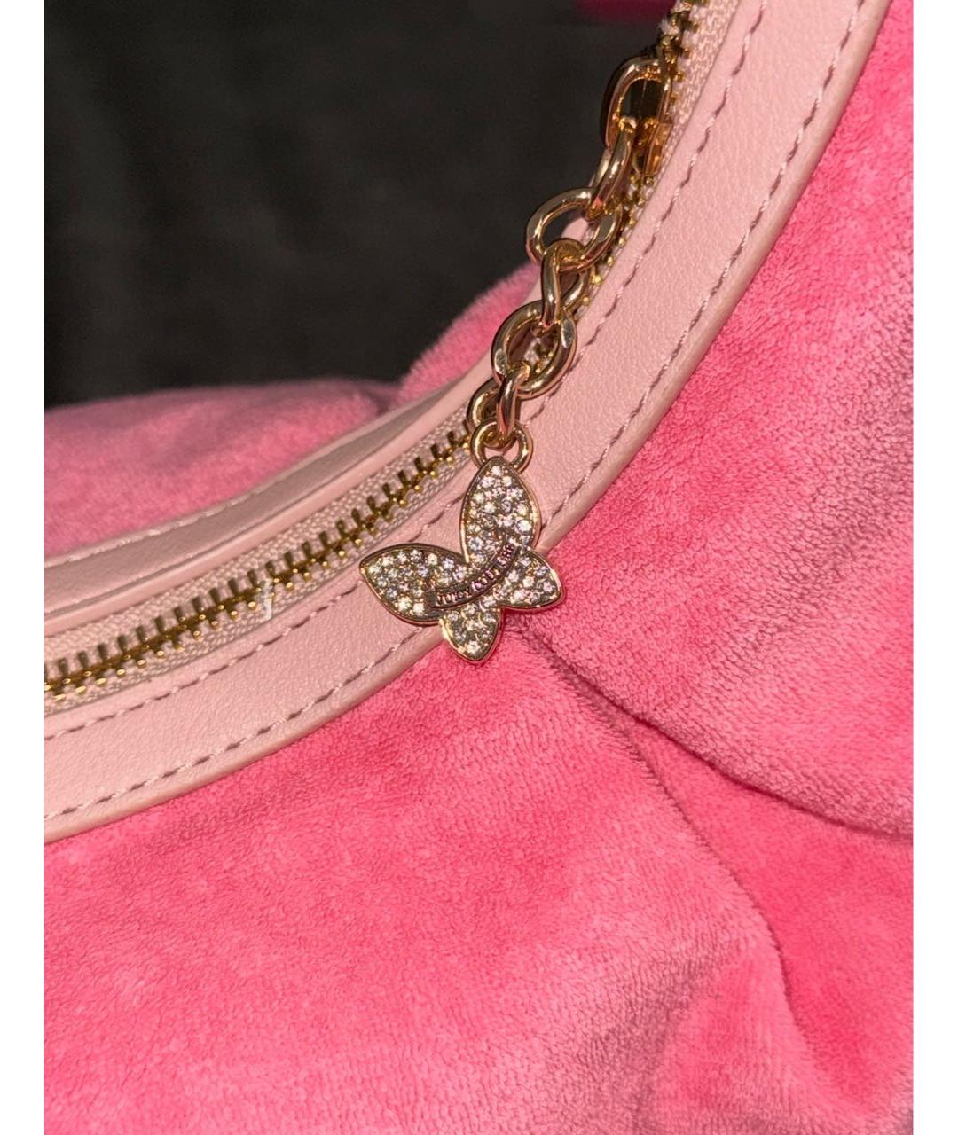 JUICY COUTURE Розовая сумка с короткими ручками, фото 4