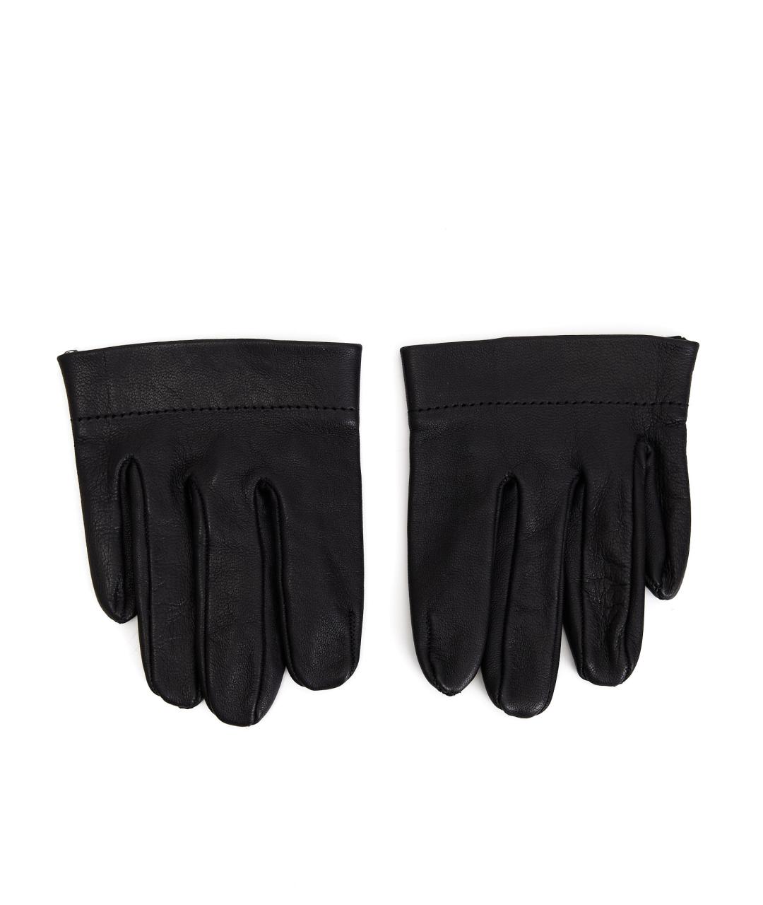 Vaquera Черные кожаные перчатки, фото 2