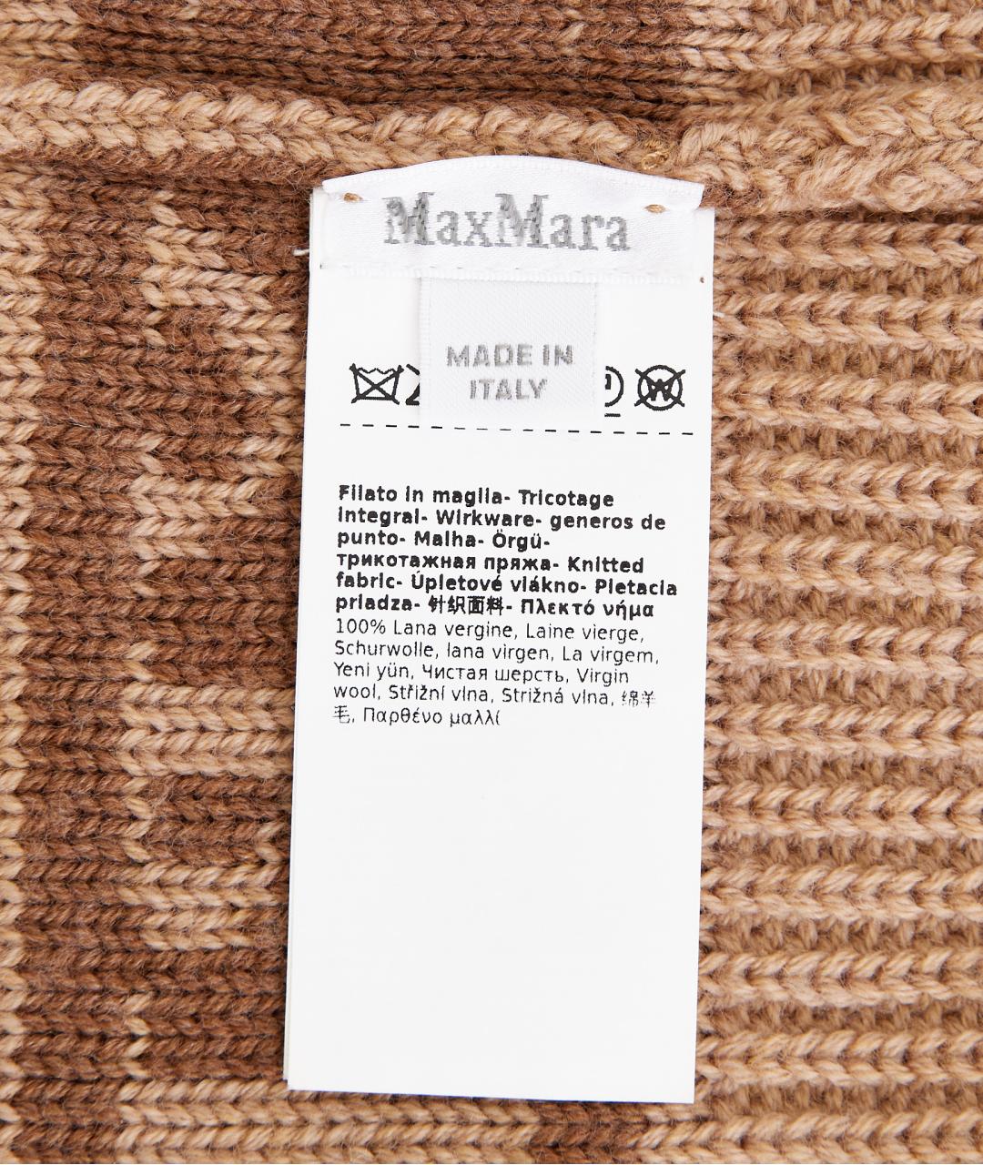 MAX MARA Коричневая шерстяная шапка, фото 3