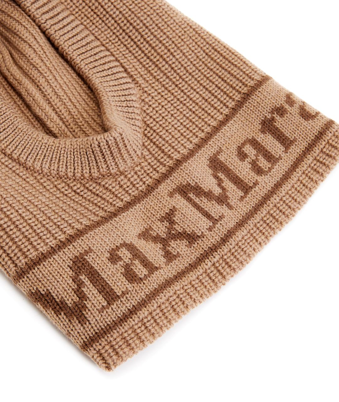 MAX MARA Коричневая шерстяная шапка, фото 2
