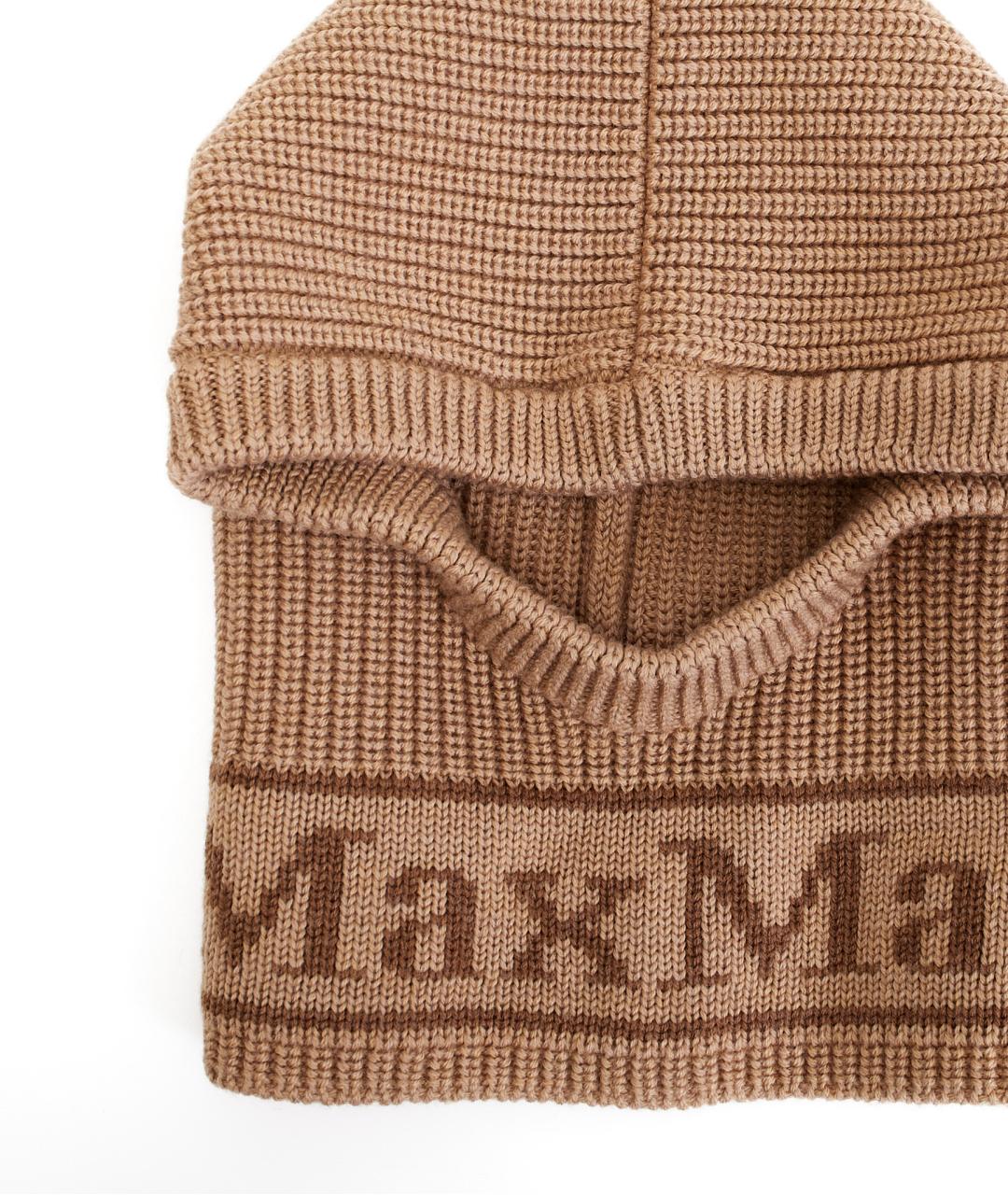 MAX MARA Коричневая шерстяная шапка, фото 4