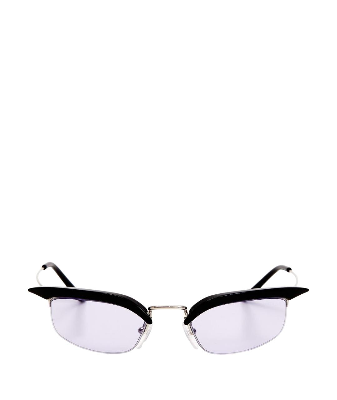 PRADA Фиолетовые металлические солнцезащитные очки, фото 1