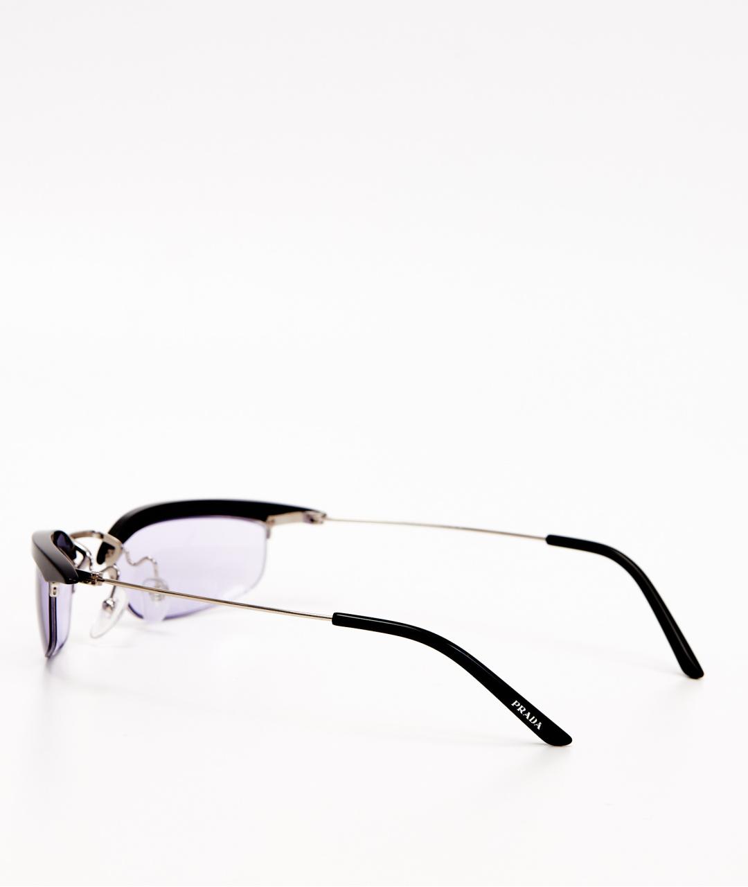 PRADA Фиолетовые металлические солнцезащитные очки, фото 2