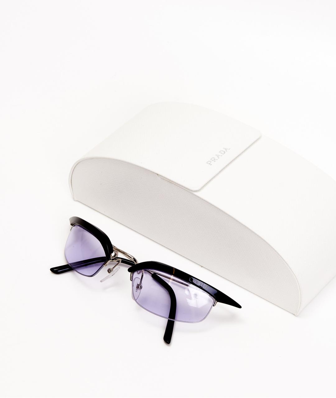 PRADA Фиолетовые металлические солнцезащитные очки, фото 5