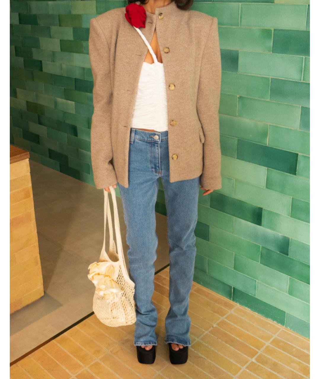 MAGDA BUTRYM Бежевый кашемировый жакет/пиджак, фото 3