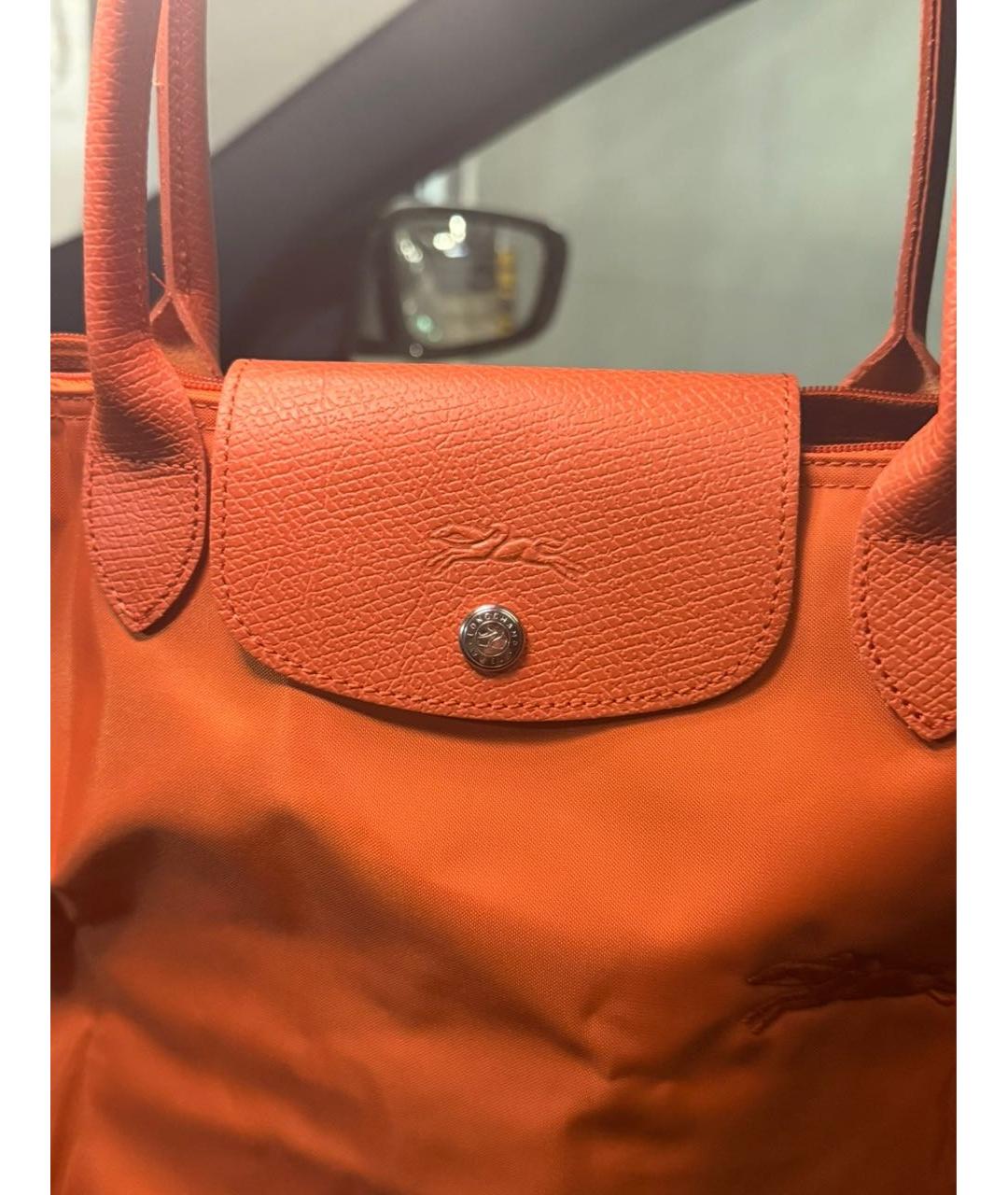 LONGCHAMP Оранжевая сумка тоут, фото 4