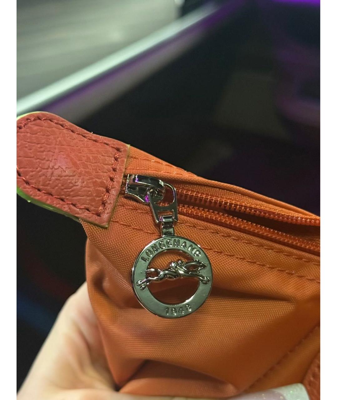 LONGCHAMP Оранжевая сумка тоут, фото 3