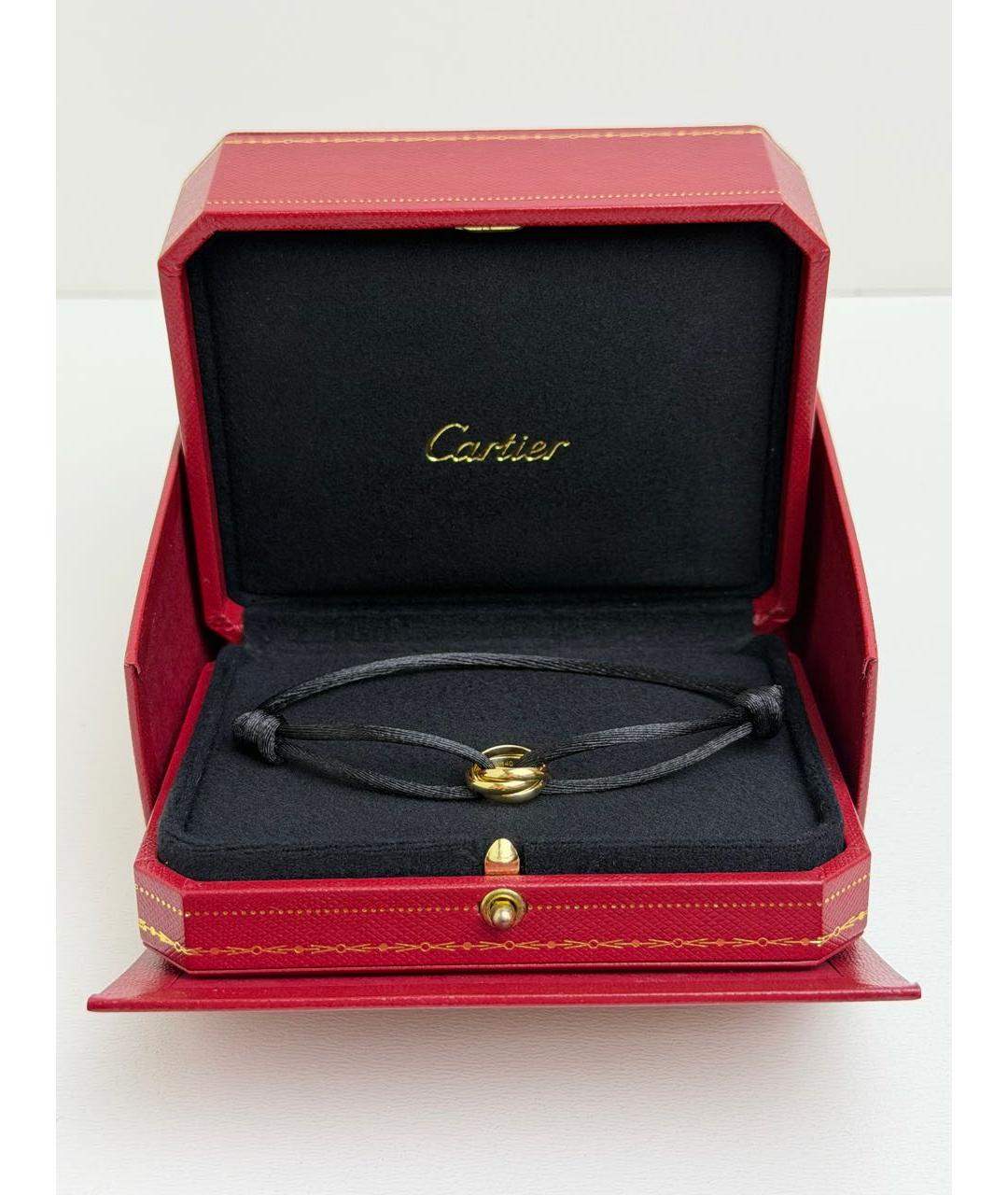 CARTIER Черный браслет из желтого золота, фото 4