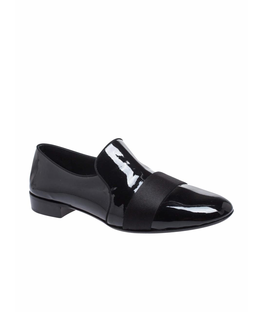 GIUSEPPE ZANOTTI DESIGN Черные кожаные лоферы, фото 1