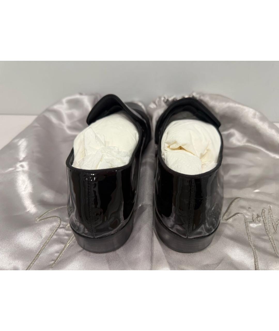 GIUSEPPE ZANOTTI DESIGN Черные кожаные лоферы, фото 3