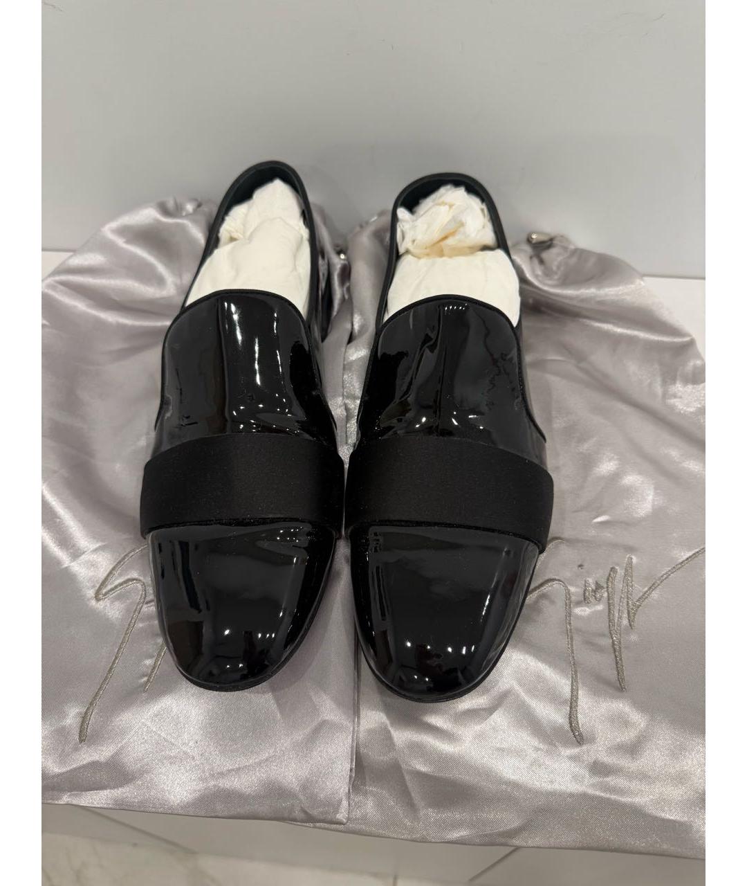 GIUSEPPE ZANOTTI DESIGN Черные кожаные лоферы, фото 2