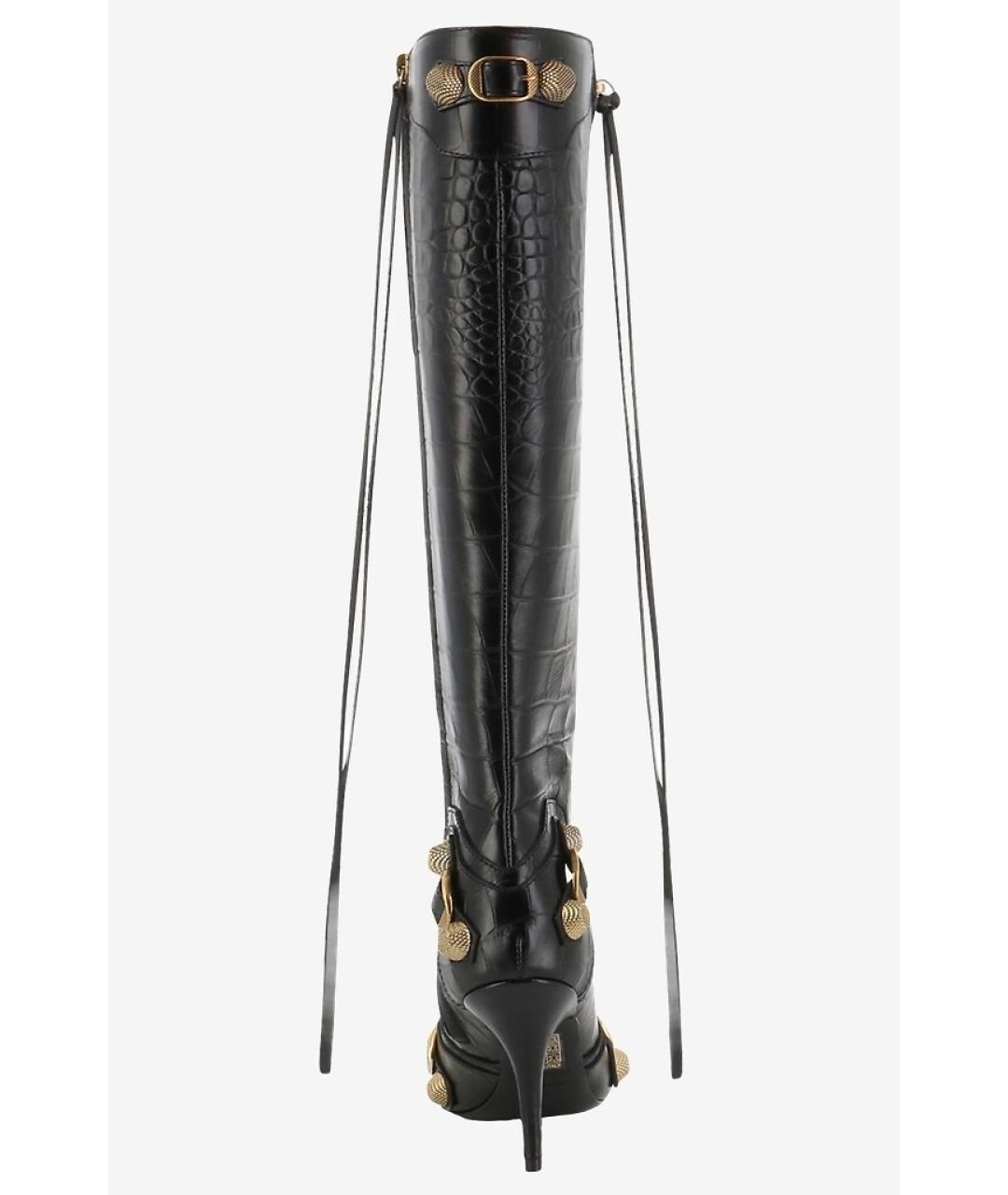 BALENCIAGA Черные кожаные сапоги, фото 6