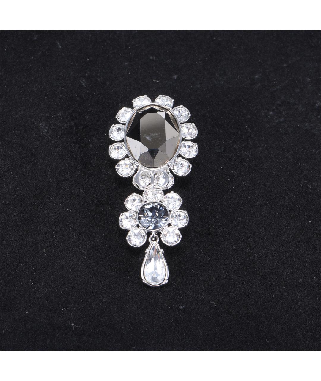 CHRISTIAN DIOR Серебряная металлическая булавка / брошь, фото 8
