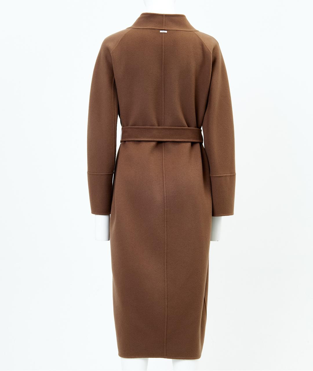 MAX MARA Коричневое шерстяное пальто, фото 2