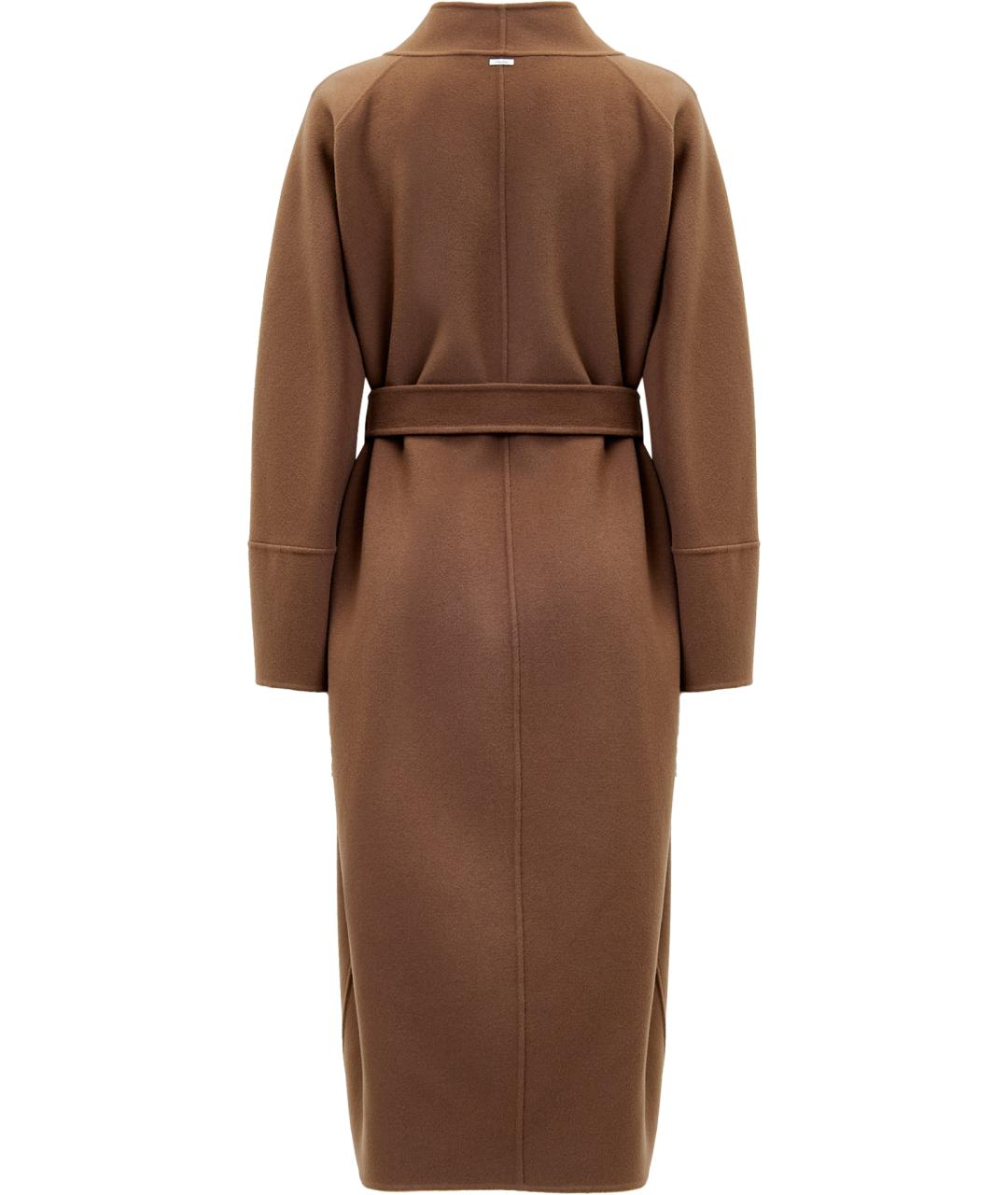 MAX MARA Коричневое шерстяное пальто, фото 7