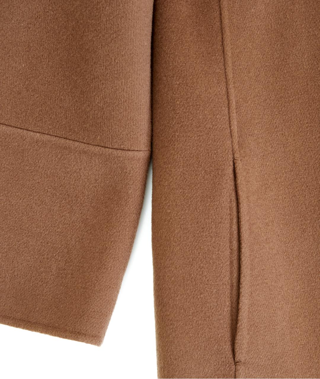 MAX MARA Коричневое шерстяное пальто, фото 4
