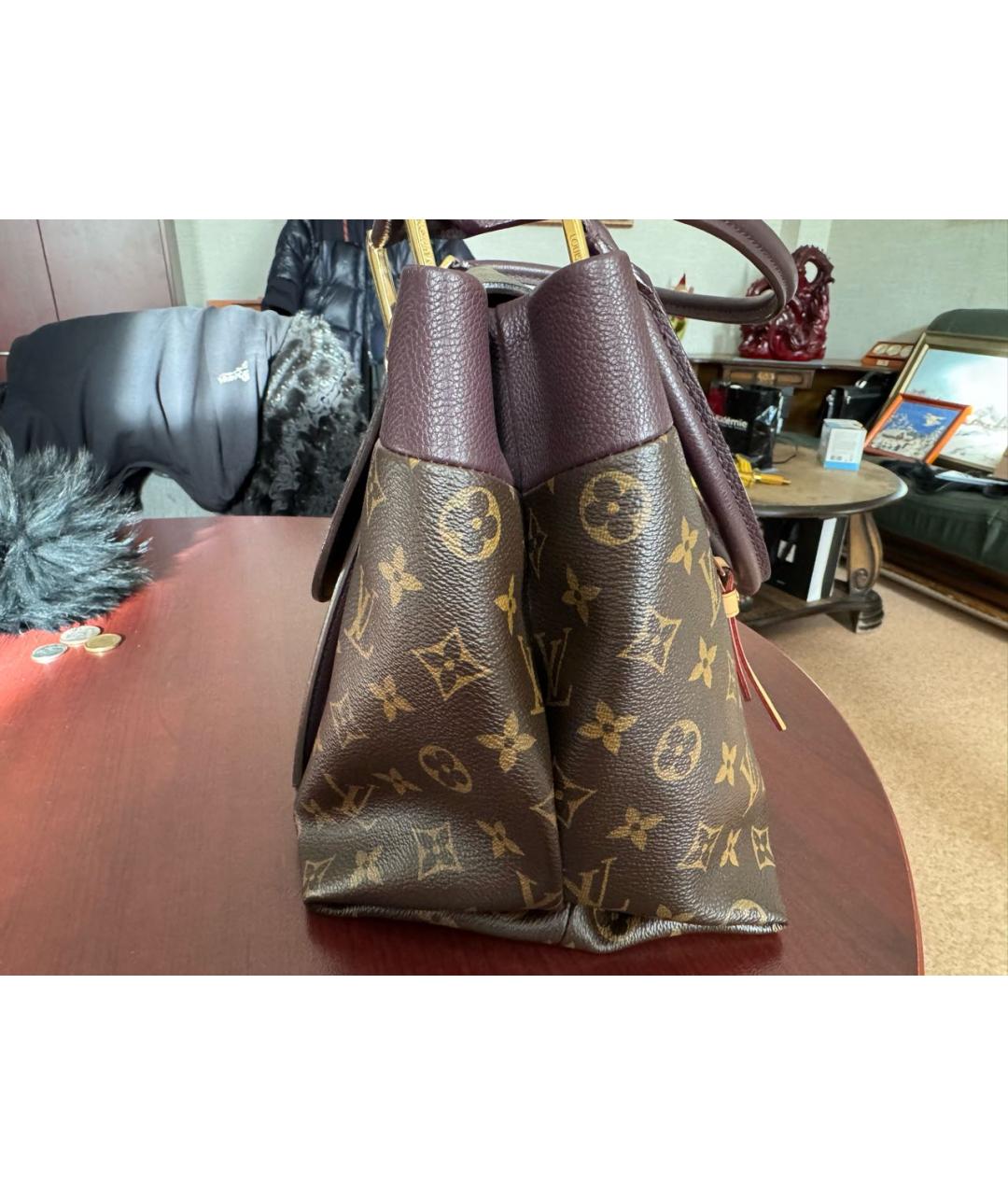 LOUIS VUITTON Коричневая сумка с короткими ручками, фото 2