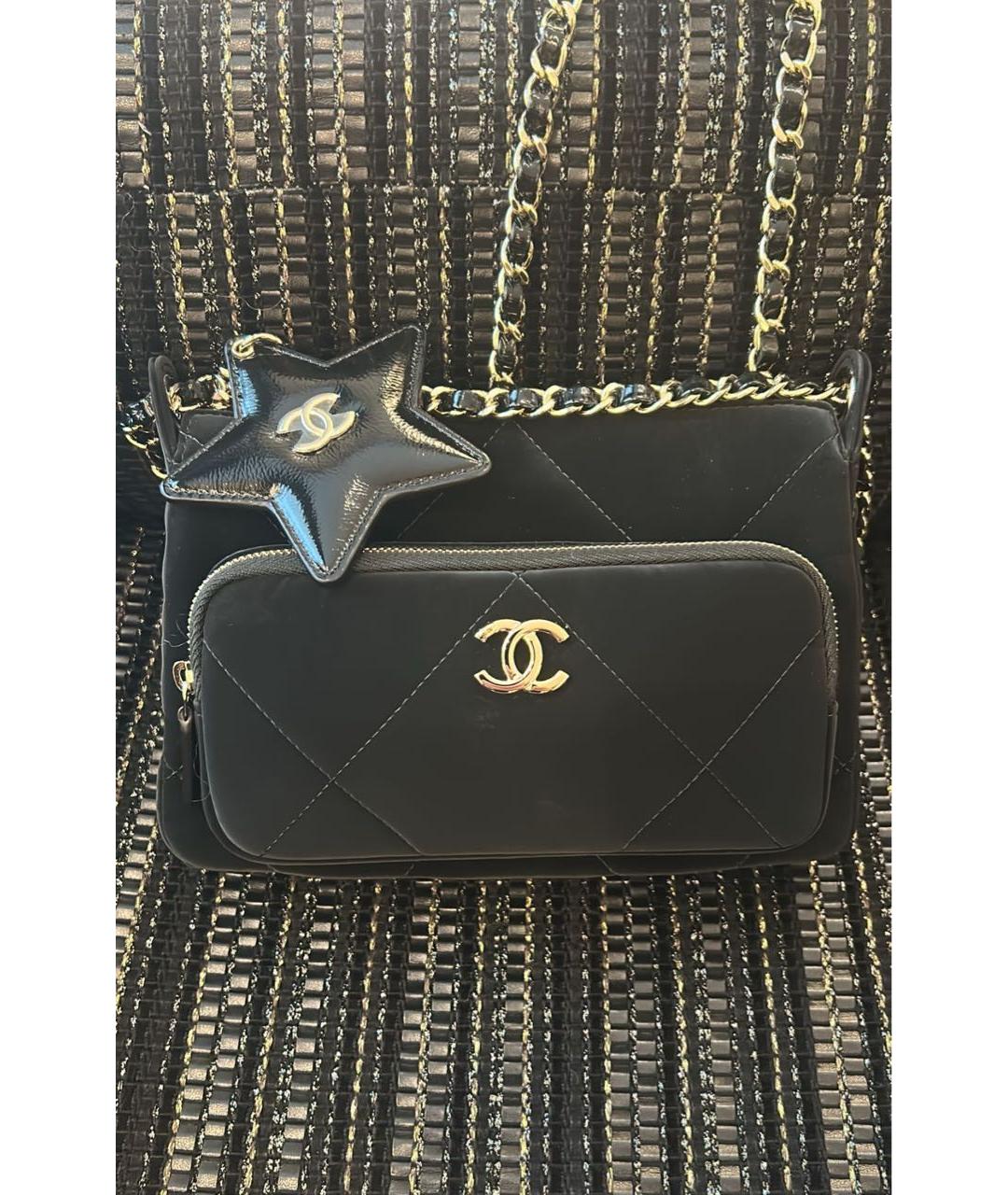 CHANEL Черная замшевая сумка через плечо, фото 5