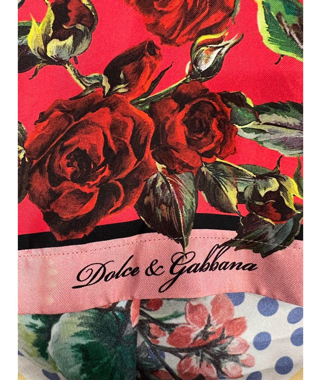 DOLCE&GABBANA Мульти шелковая блузы, фото 4