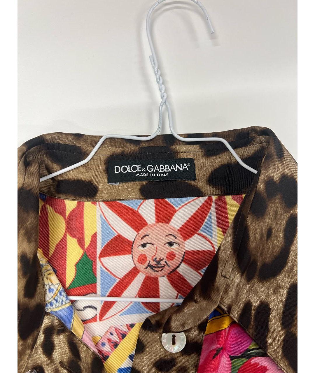 DOLCE&GABBANA Мульти шелковая блузы, фото 3