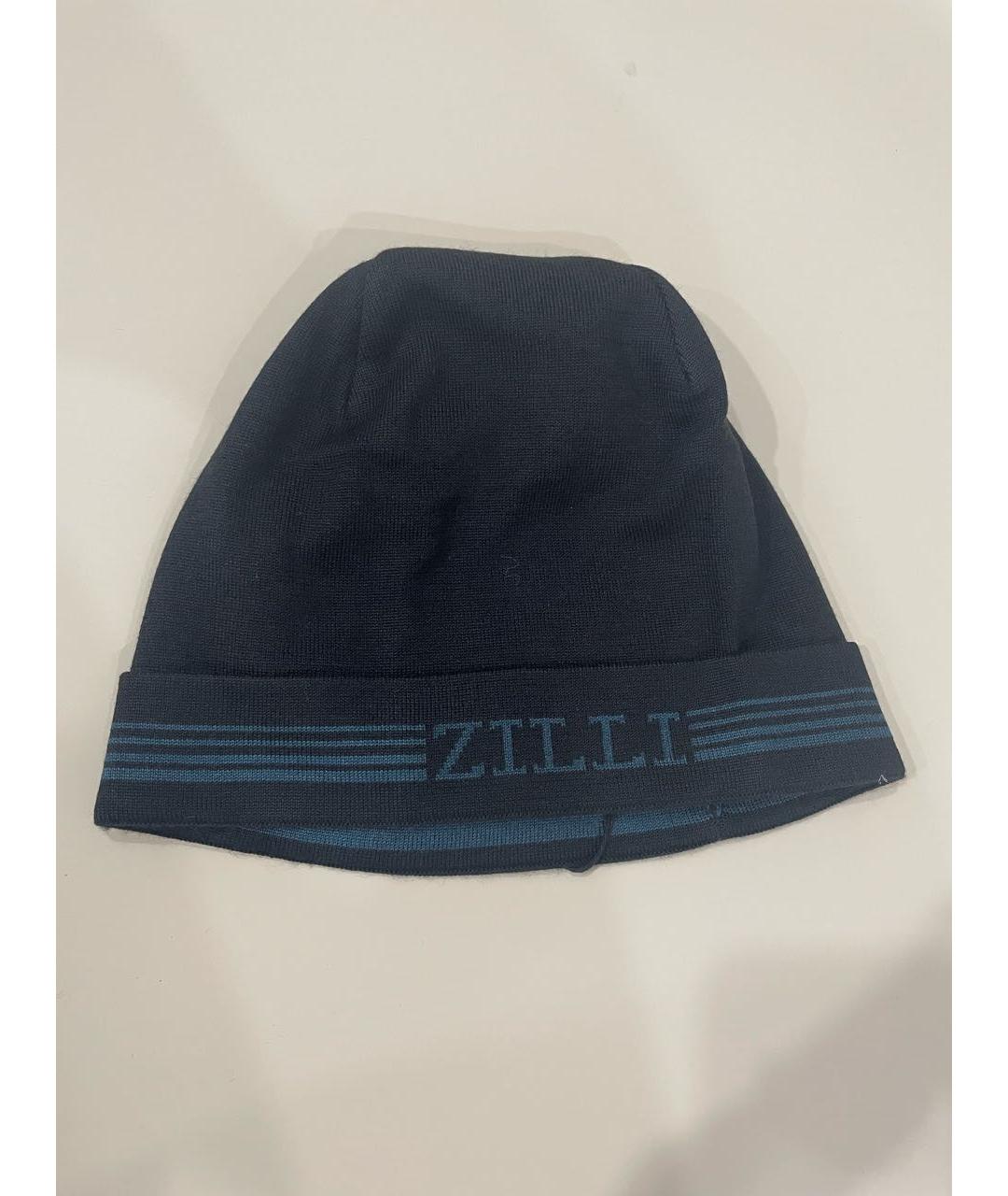 ZILLI Черная шерстяная шапка, фото 6