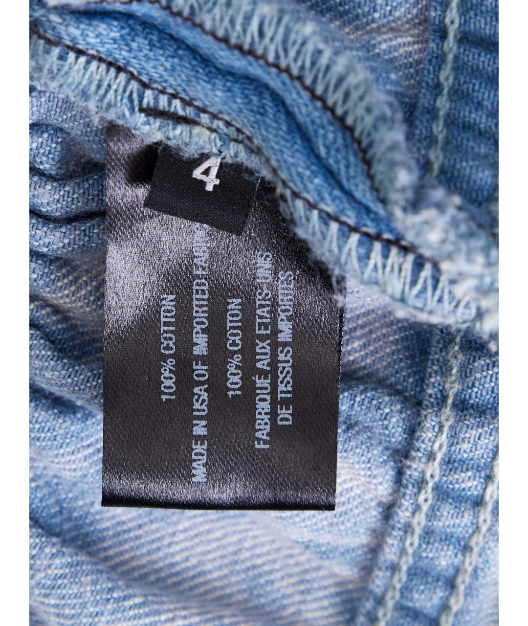 PROENZA SCHOULER Голубая хлопковая майка, фото 14