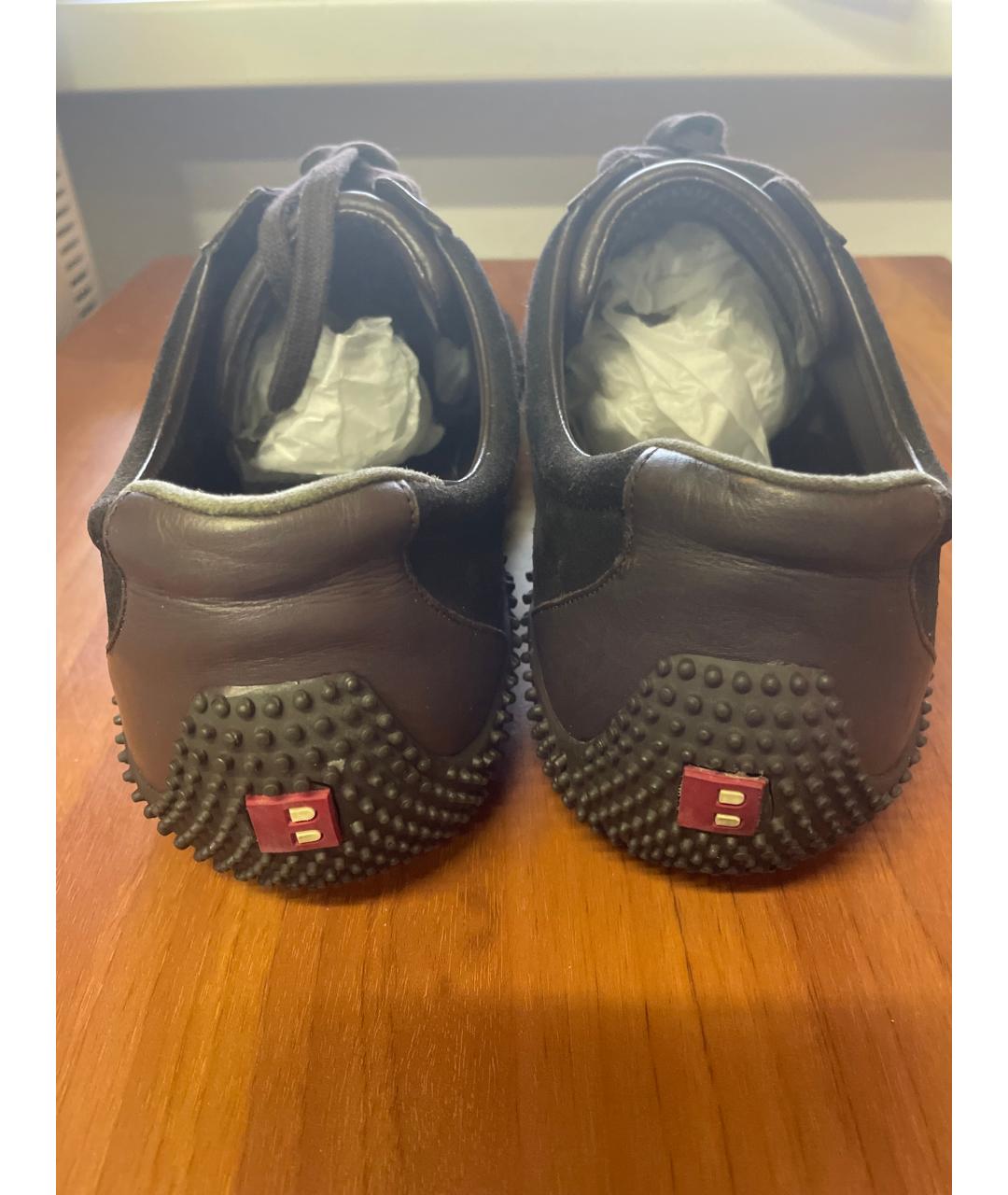 BALLY Черные замшевые низкие кроссовки / кеды, фото 3