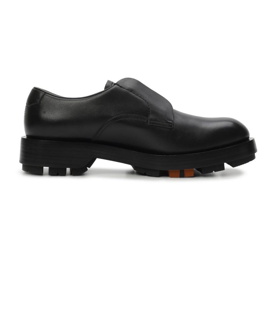 ZEGNA Черные кожаные низкие ботинки, фото 6