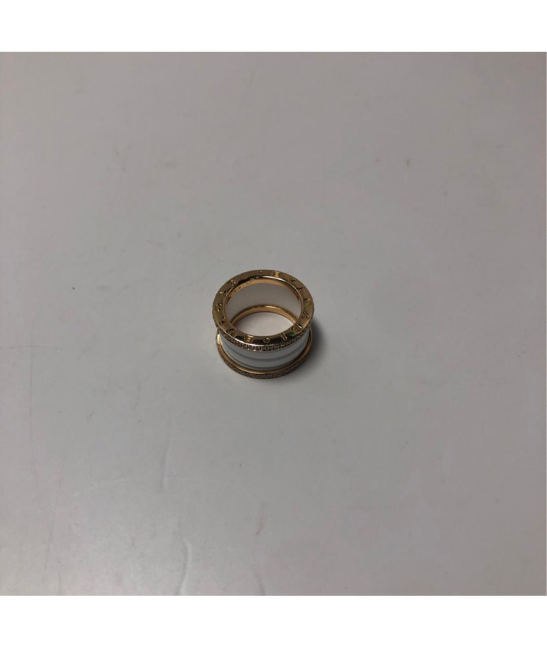 BVLGARI Белое кольцо из розового золота, фото 9
