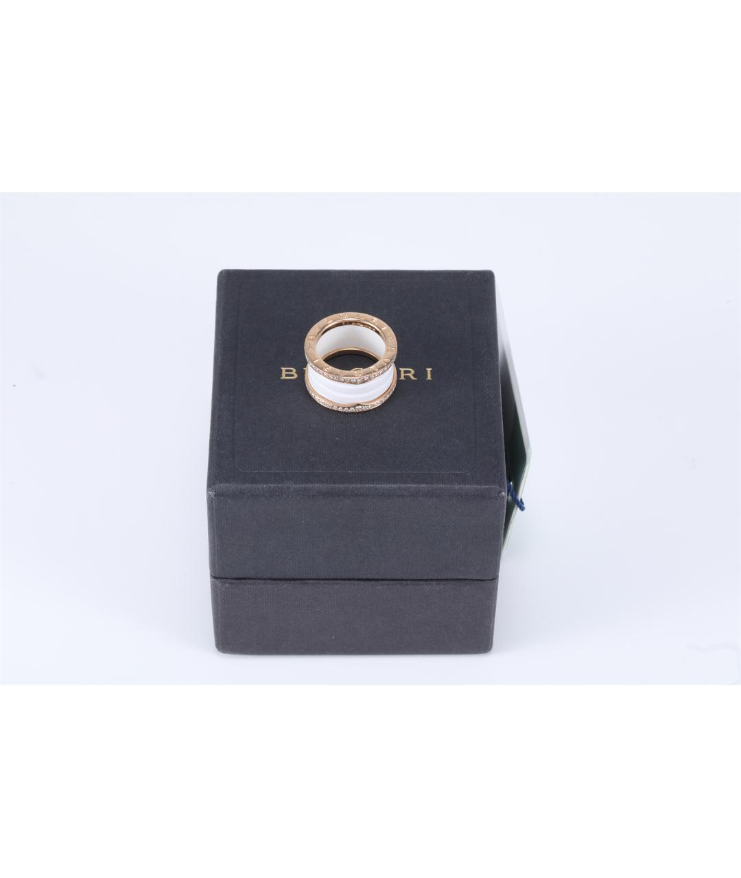 BVLGARI Белое кольцо из розового золота, фото 7