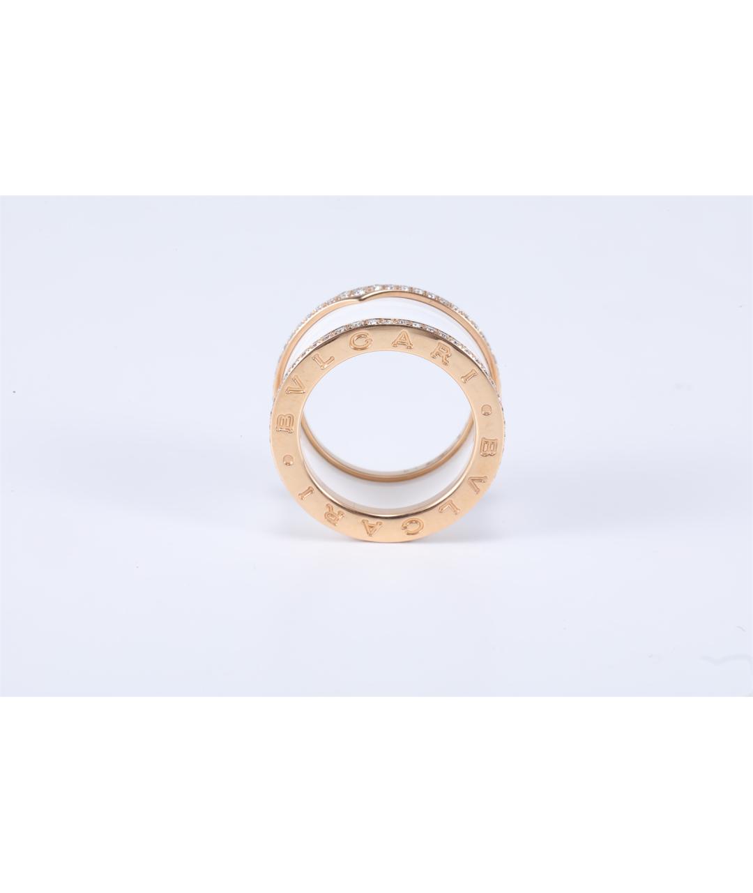 BVLGARI Белое кольцо из розового золота, фото 3