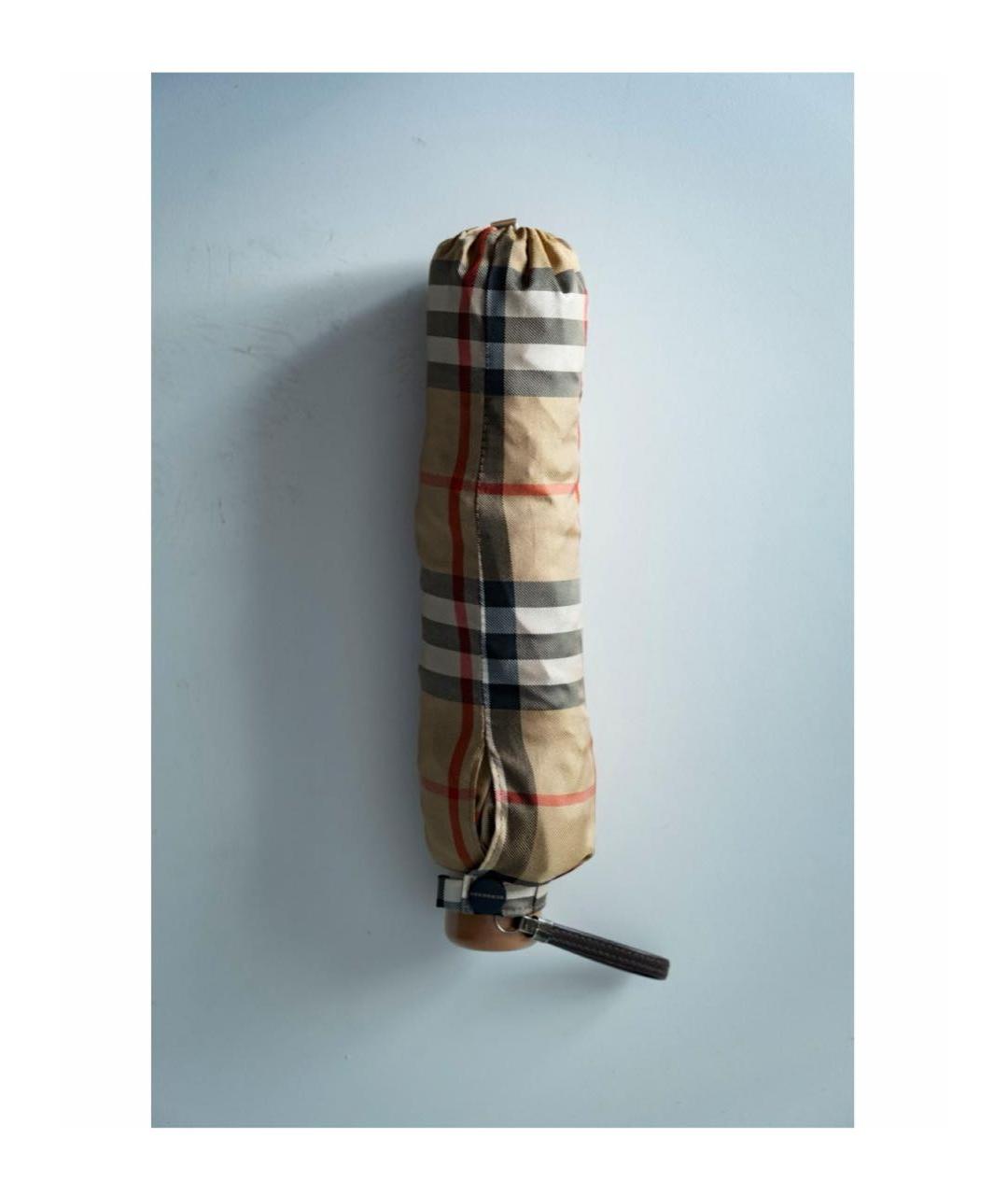 BURBERRY Бежевый зонт, фото 2