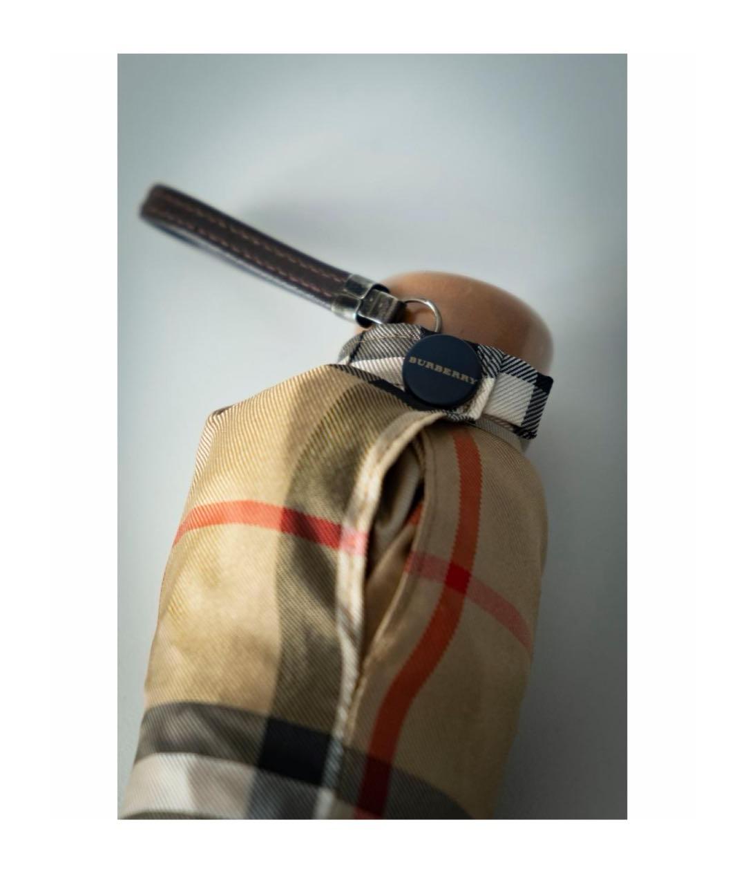 BURBERRY Бежевый зонт, фото 3