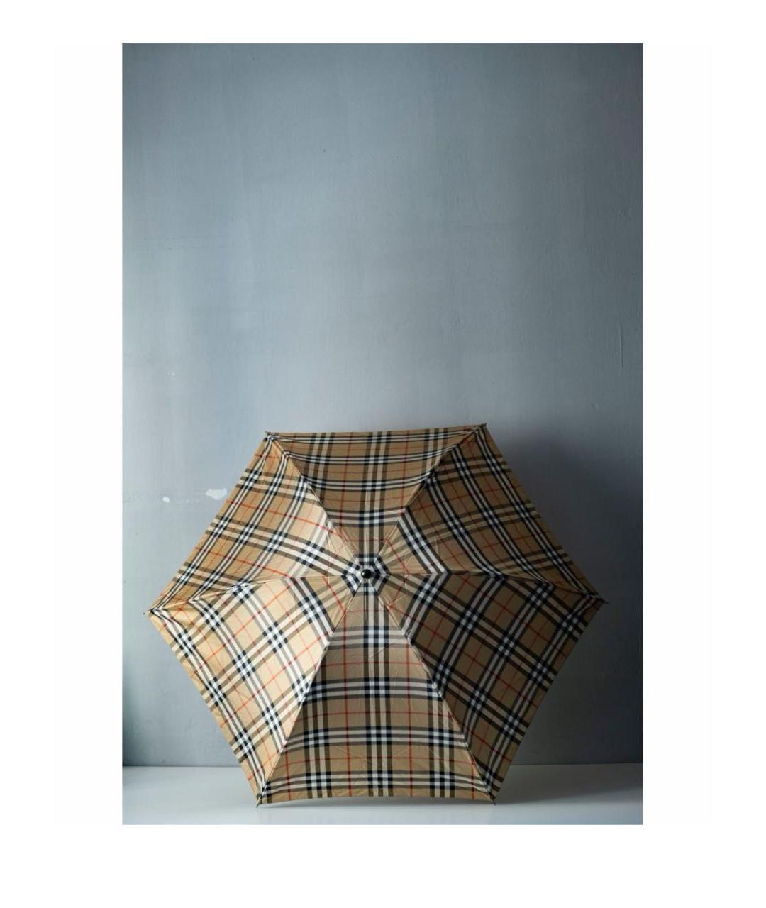 BURBERRY Бежевый зонт, фото 7
