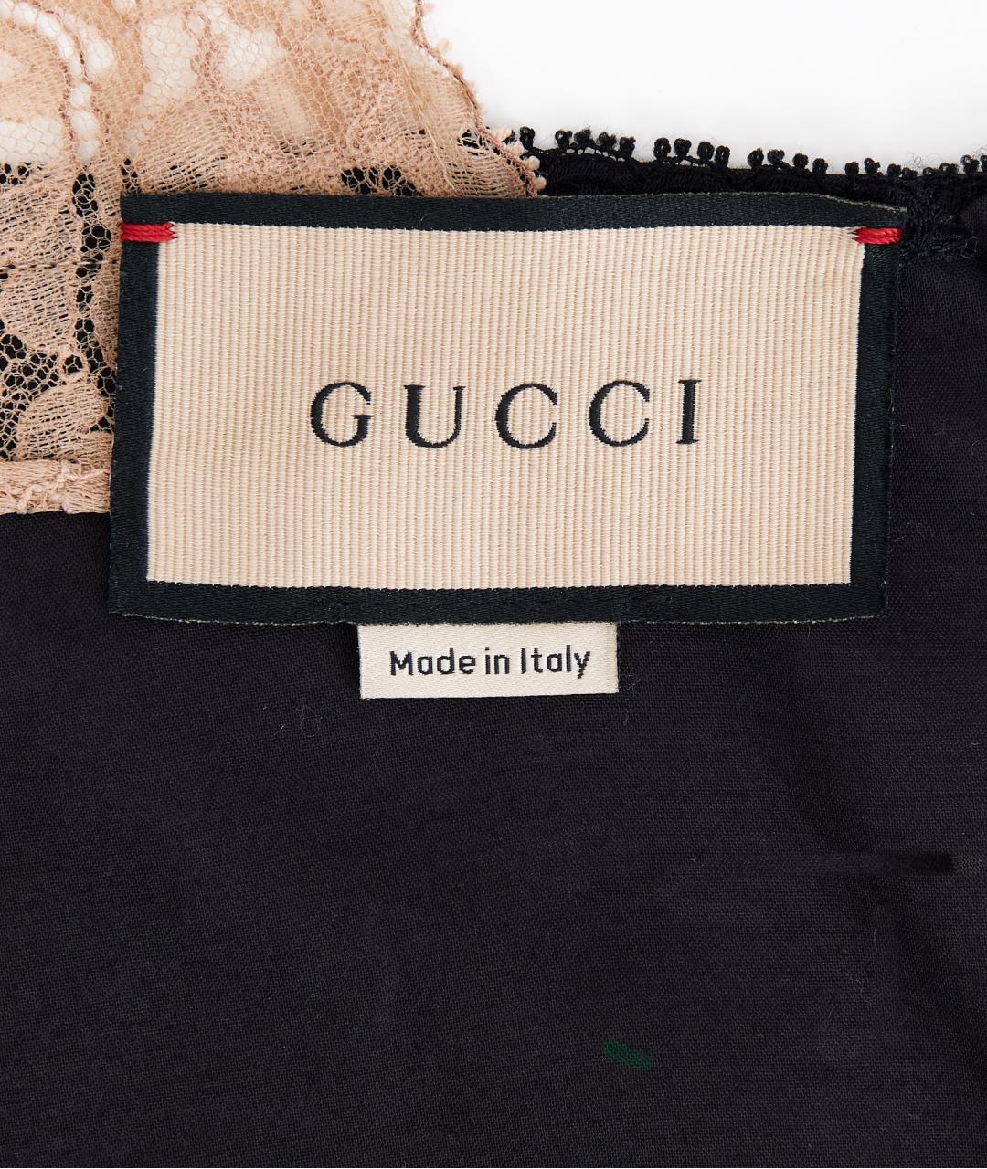 GUCCI Черное хлопковое повседневное платье, фото 7