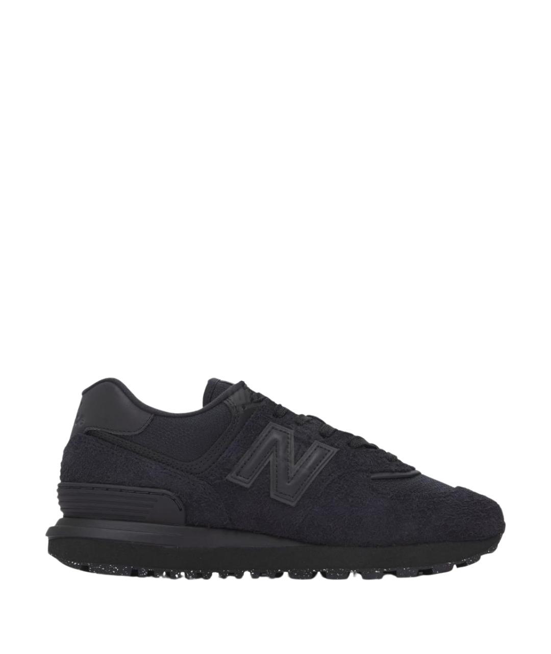 NEW BALANCE Черные слипоны из искусственной кожи, фото 1
