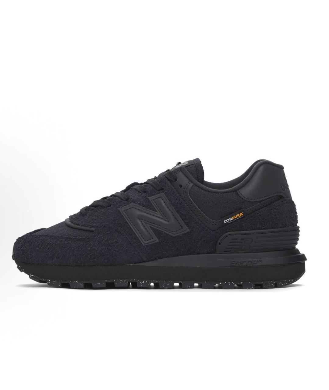NEW BALANCE Черные слипоны из искусственной кожи, фото 2
