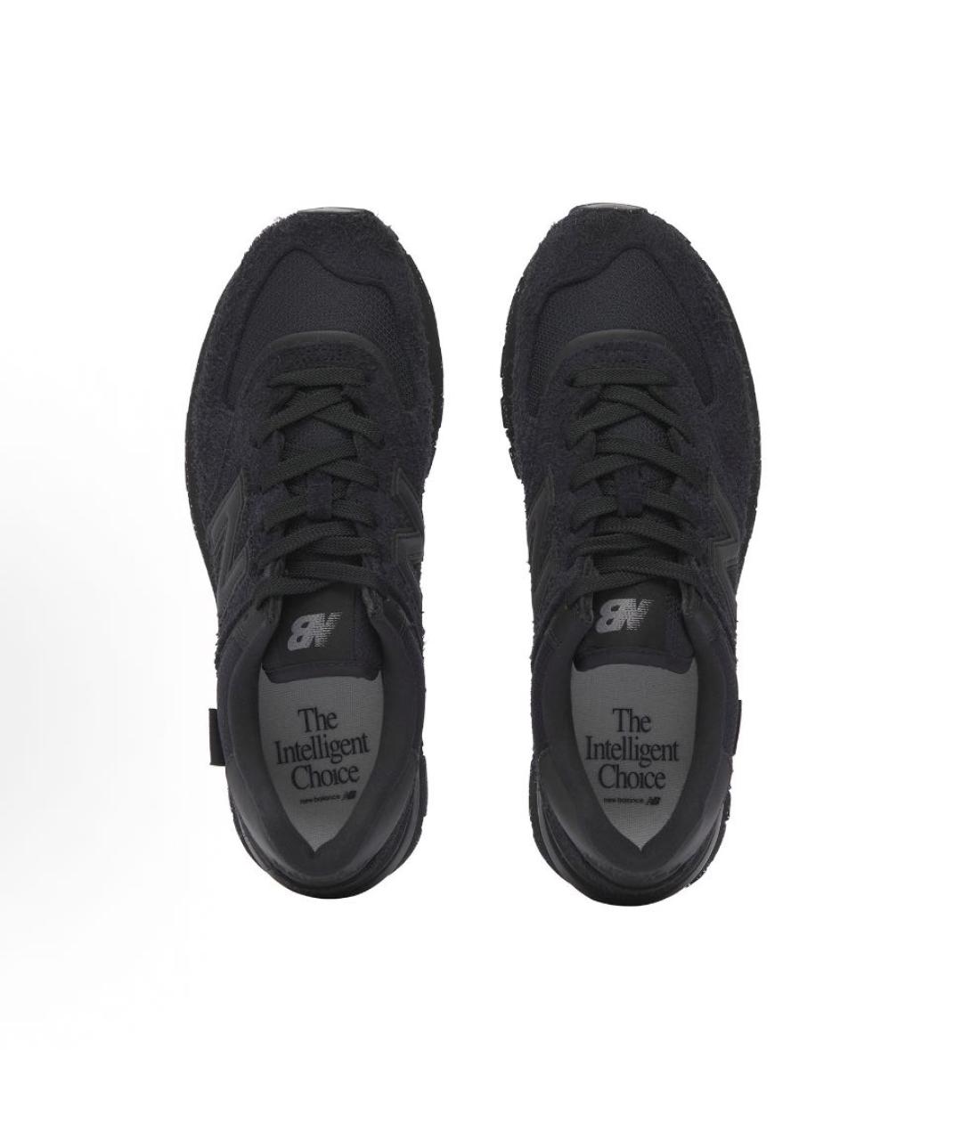 NEW BALANCE Черные слипоны из искусственной кожи, фото 4