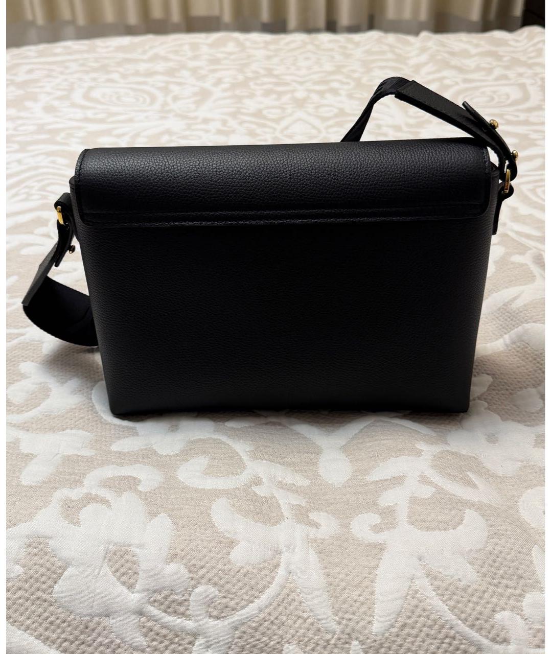 BURBERRY Черная кожаная сумка через плечо, фото 3
