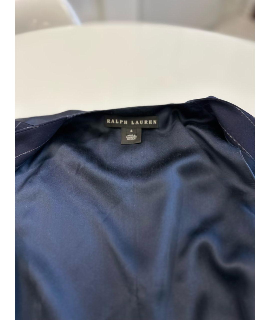 POLO RALPH LAUREN Темно-синий хлопковый жилет, фото 4