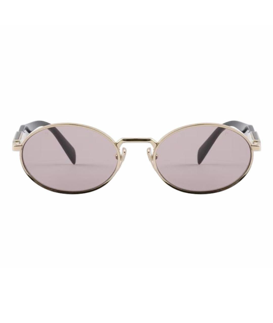 PRADA Розовые металлические солнцезащитные очки, фото 1