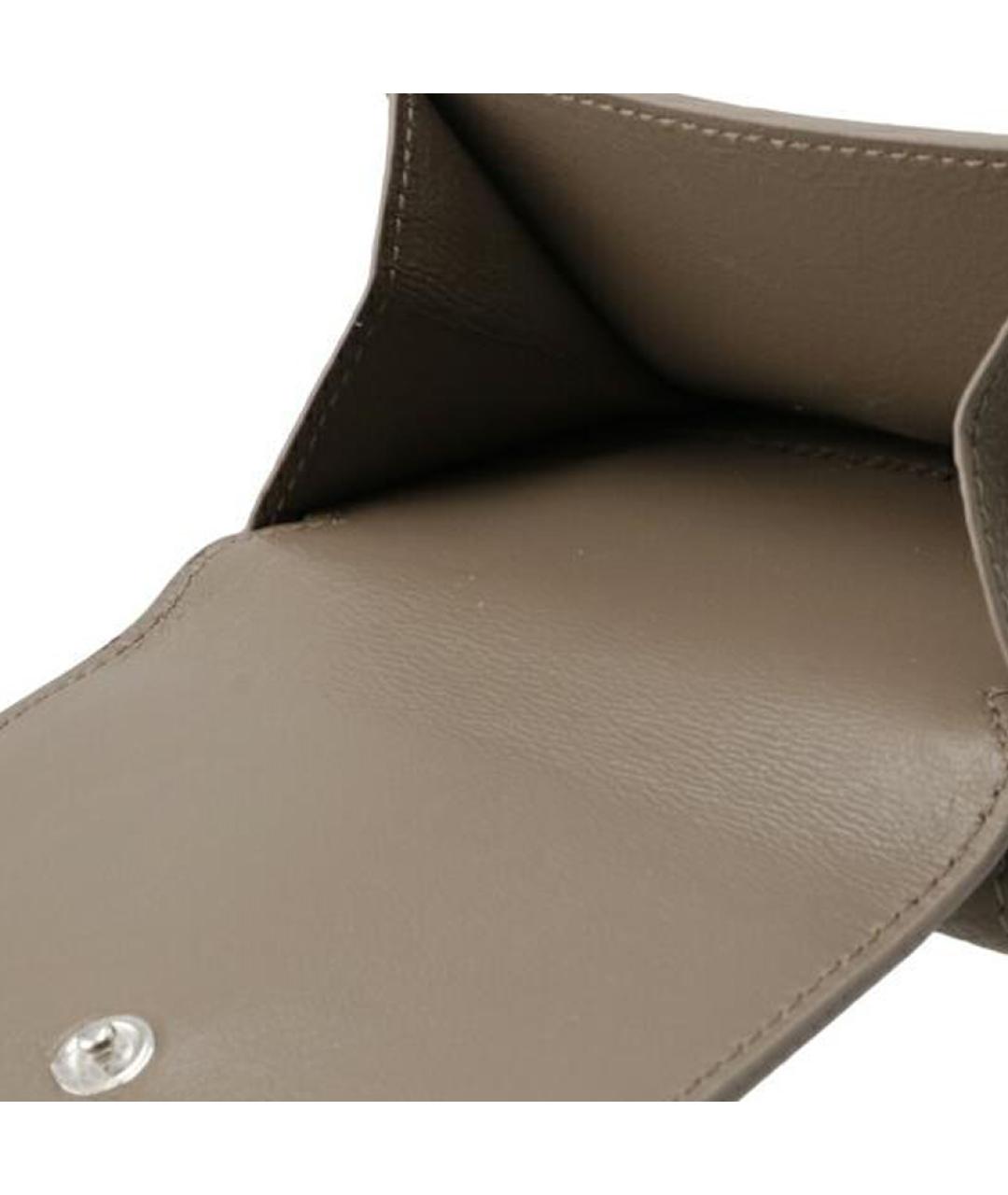 BALENCIAGA Коричневый кожаный кошелек, фото 6