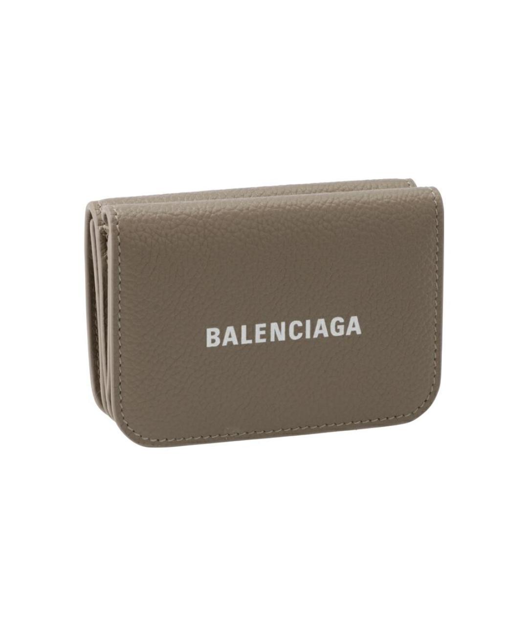 BALENCIAGA Коричневый кожаный кошелек, фото 2